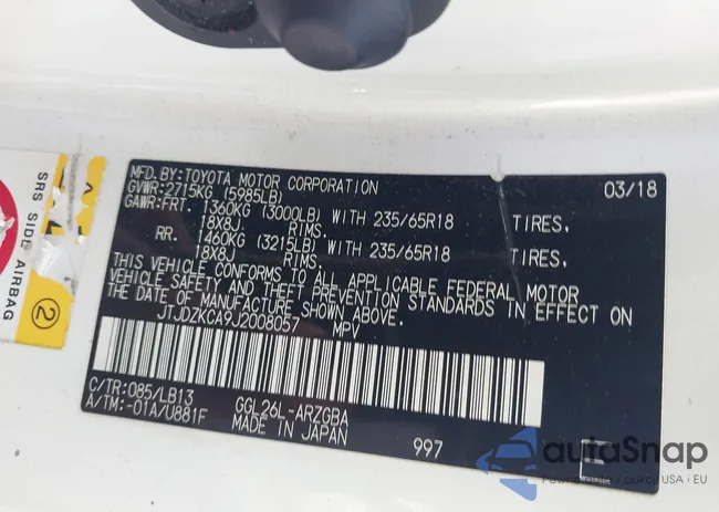 JTJDZKCA9J2008057: 39881009