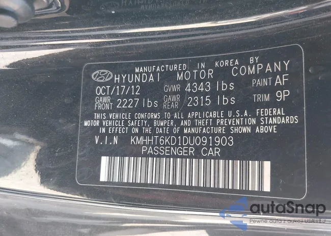 KMHHT6KD1DU091903: 39883229