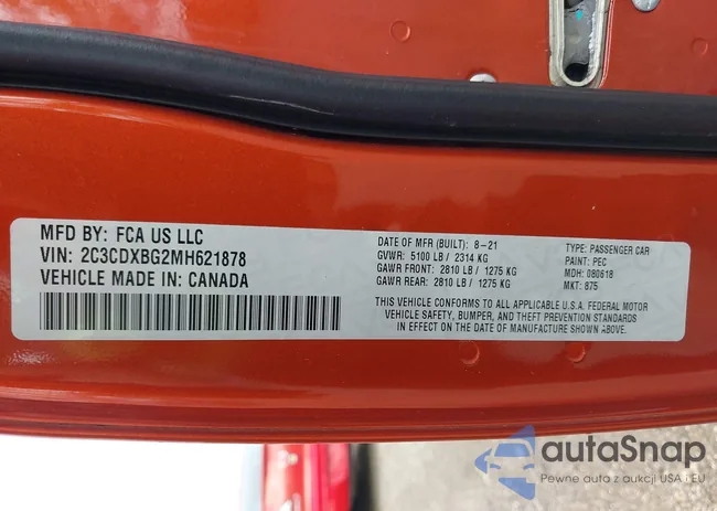 2C3CDXBG2MH621878: 39886124