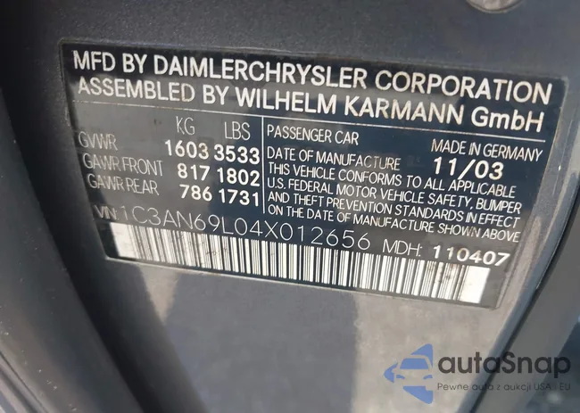 1C3AN69L04X012656: 39888685