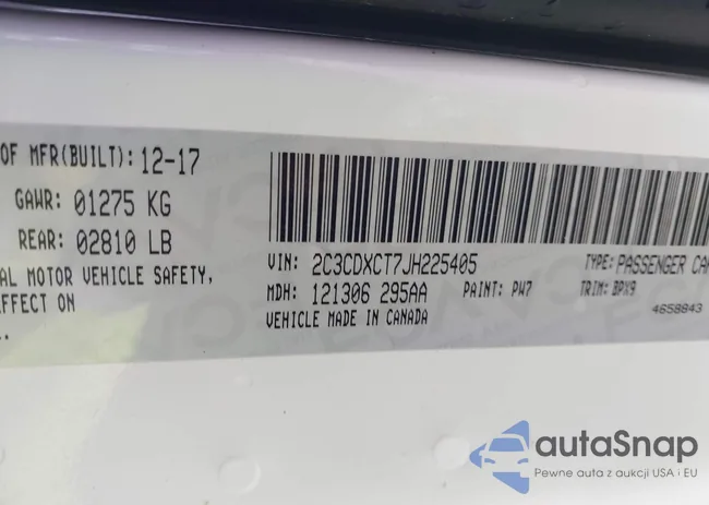 2C3CDXCT7JH225405: 39892971