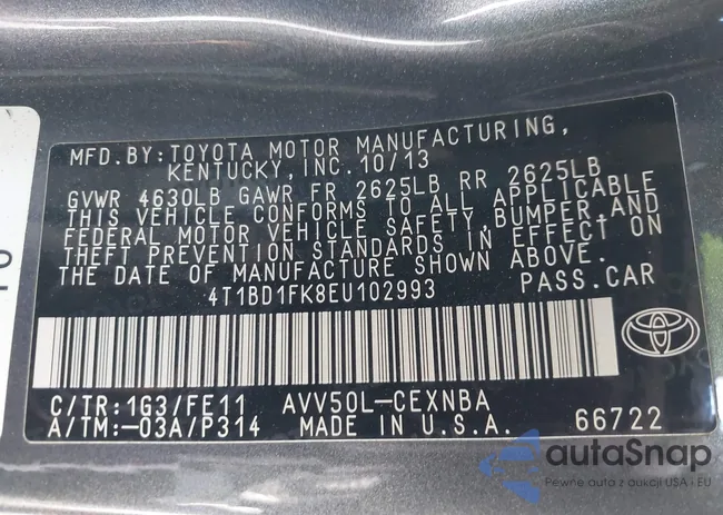 4T1BD1FK8EU102993: 39895346