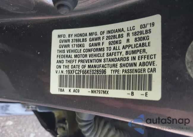 19XFC2F66KE028596: 39898537