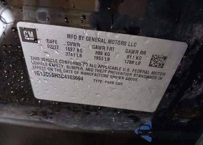 1G1JC5SH3C4163694: 39902846