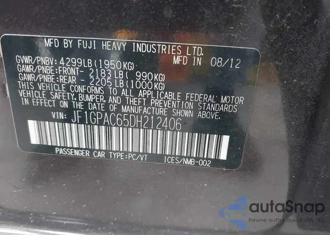 JF1GPAC65DH212406: 39903747