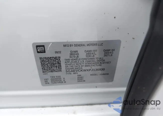 5GAEVCKWXPJ136930: 39904852