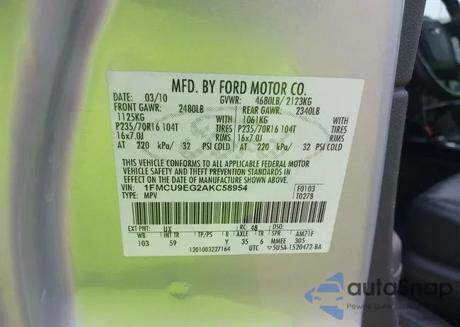 1FMCU9EG2AKC58954: 39905774