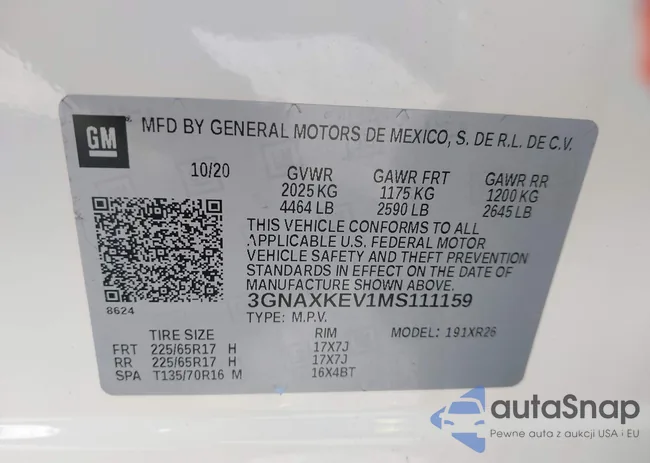 3GNAXKEV1MS111159: 39910878