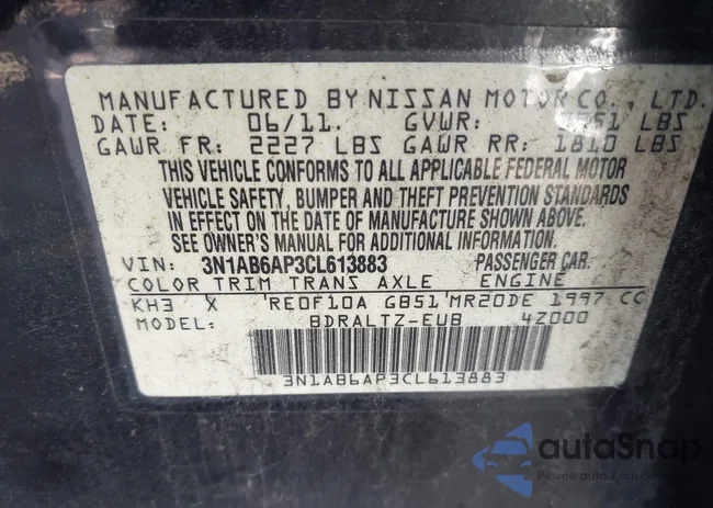 3N1AB6AP3CL613883: 40910455