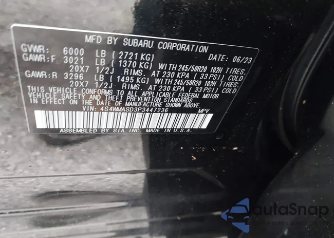 4S4WMASD3P3447236: 40911834