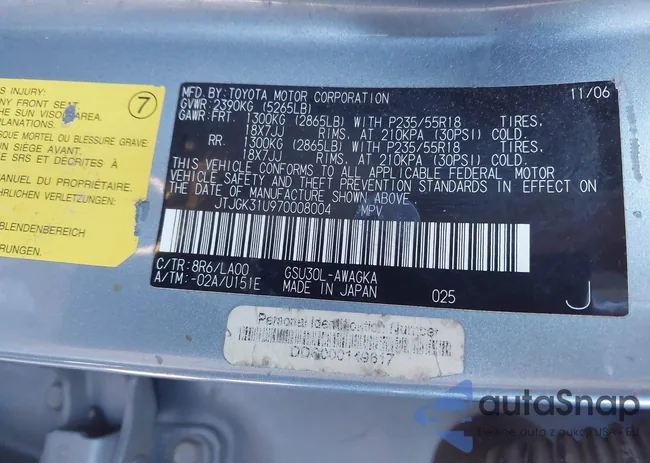 JTJGK31U970008004: 40920218