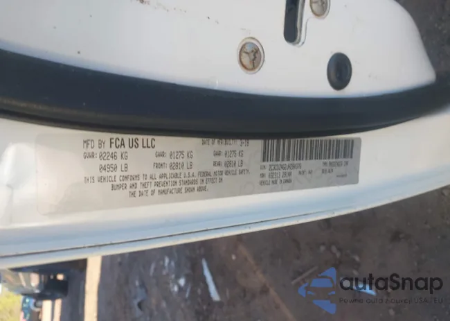 2C3CDZAG2JH280376: 40921020