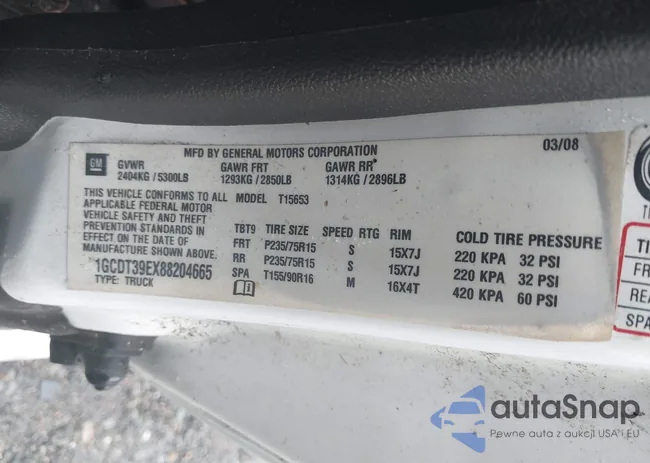 1GCDT39EX88204665: 40922198