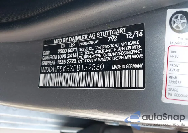 WDDHF5KBXFB132330: 40921689