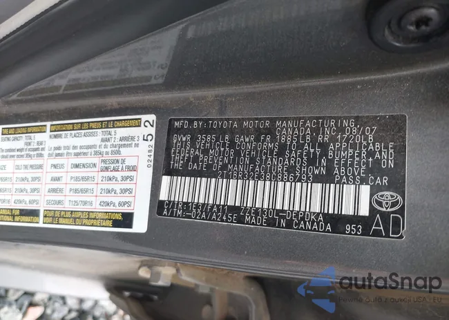 2T1BR32E38C886793: 40924116