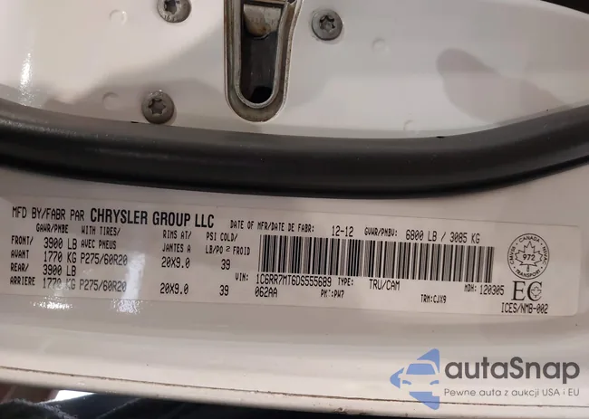 1C6RR7MT6DS555689: 40923398