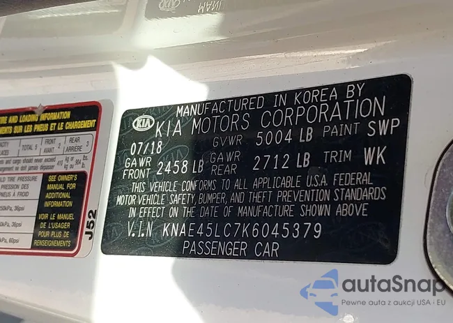 KNAE45LC7K6045379: 40926039