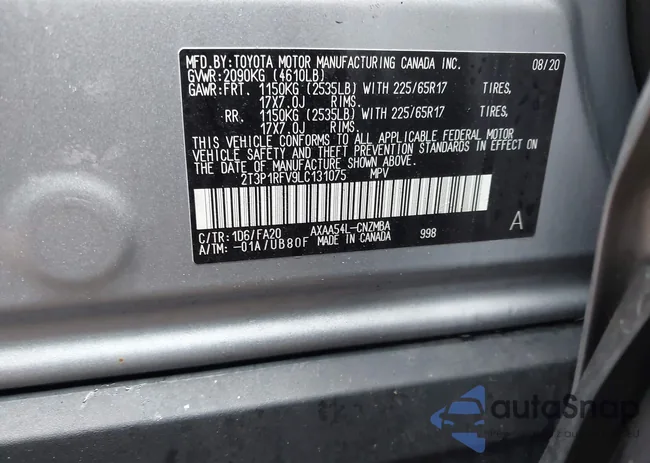 2T3P1RFV9LC131075: 40926770