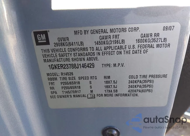 1GKER23788J146429: 40926884