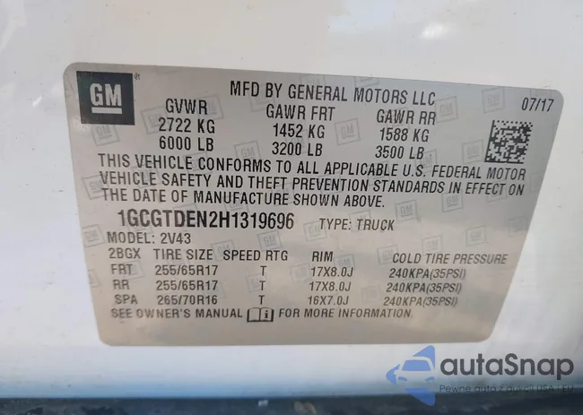 1GCGTDEN2H1319696: 40926378