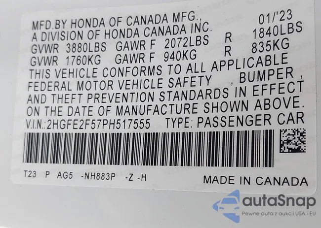 2HGFE2F57PH517555: 40928556