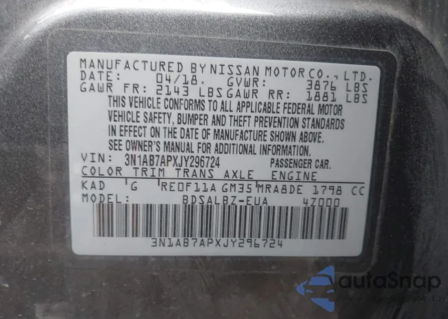 3N1AB7APXJY296724: 40930934