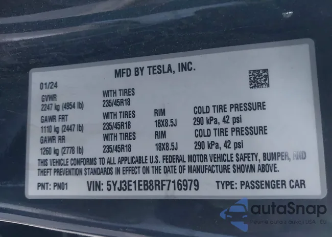 5YJ3E1EB8RF716979: 40931159