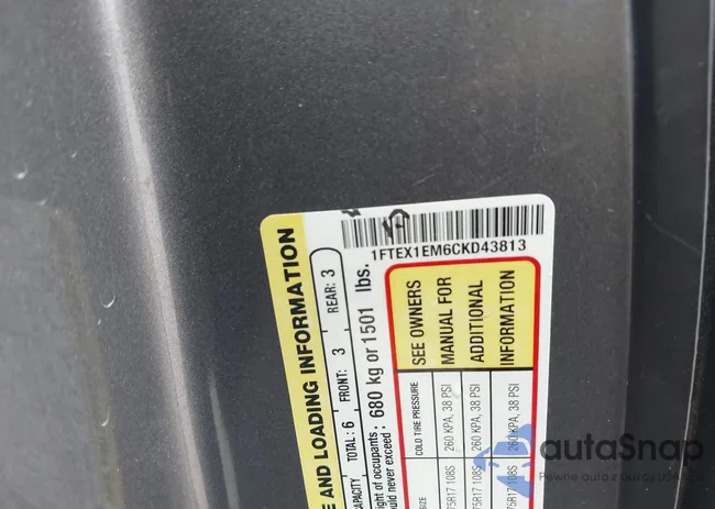 1FTEX1EM6CKD43813: 40933105