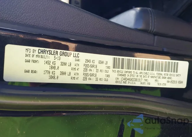 1C4RDHAG0DC681917: 40932549