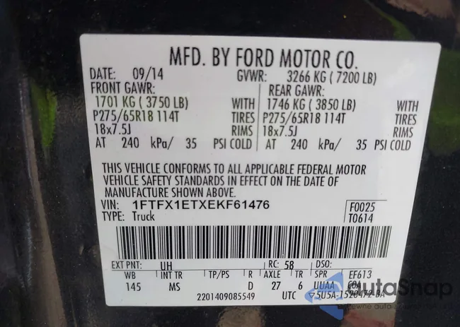 1FTFX1ETXEKF61476: 40936028