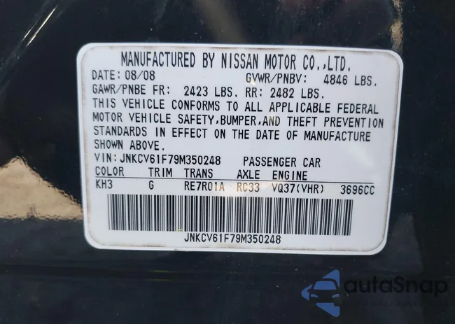 JNKCV61F79M350248: 40936301