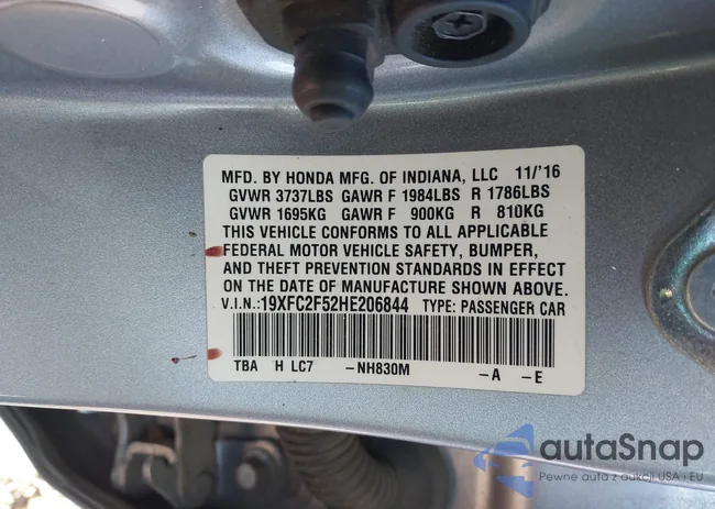 19XFC2F52HE206844: 40937836