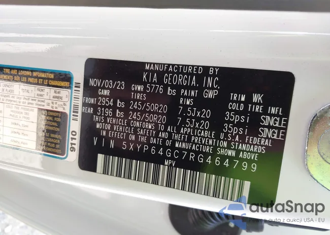 5XYP64GC7RG464799: 40941047