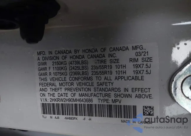 2HKRW2H90MH643686: 40941875