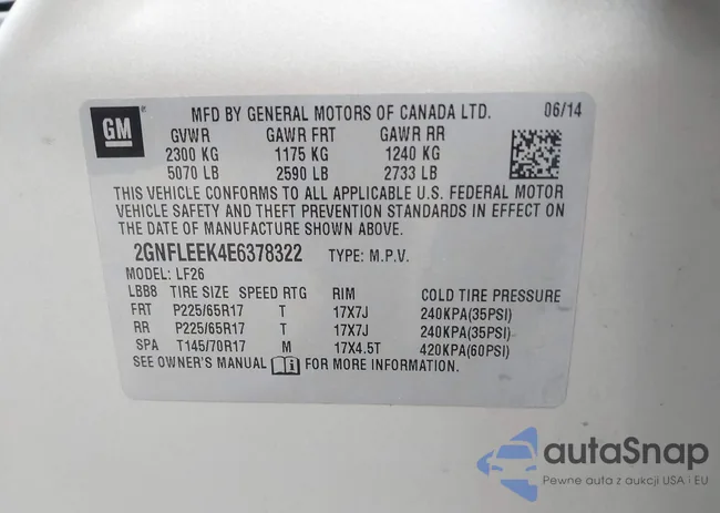 2GNFLEEK4E6378322: 40943655