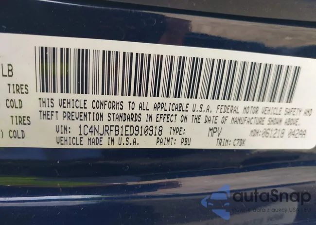 1C4NJRFB1ED910918: 40944107