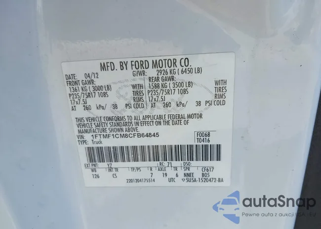 1FTMF1CM8CFB64845: 40945573