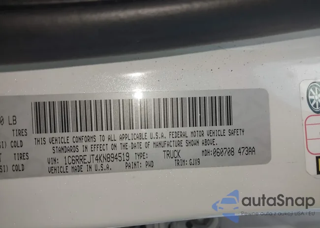 1C6RREJT4KN894519: 40953615