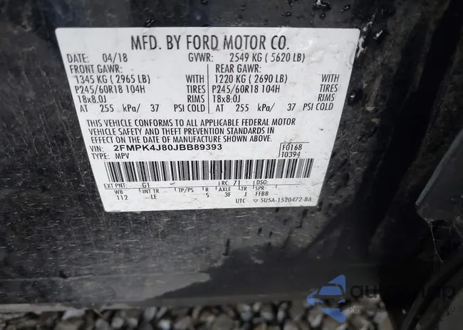 2FMPK4J80JBB89393: 40953717