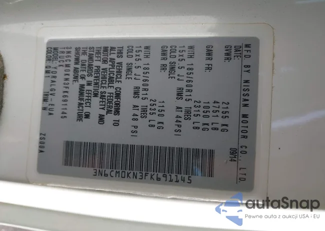 3N6CM0KN3FK691145: 40954033