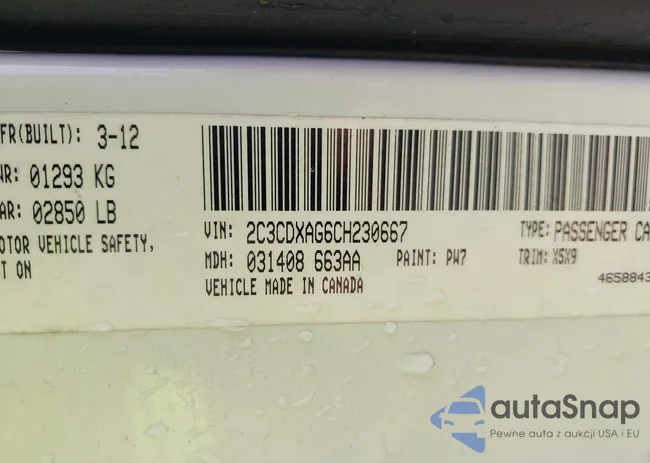 2C3CDXAG6CH230667: 40958980