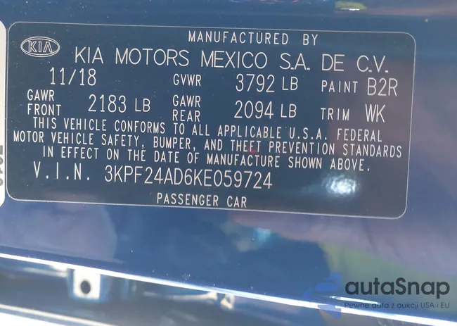 3KPF24AD6KE059724: 40959086