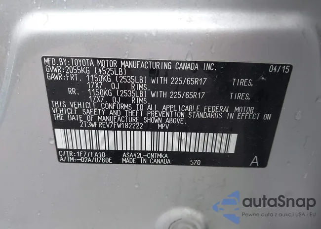 2T3WFREV7FW182222: 40959739