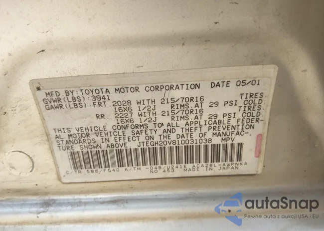 JTEGH20V810031038: 40963902