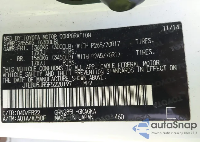 JTEBU5JR5F5220197: 40969411