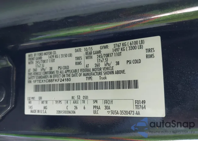 1FTEX1C88FKF24180: 40971865