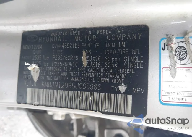 KM8JN12D65U085983: 40971211