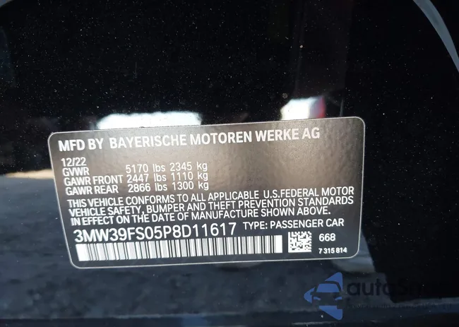 3MW39FS05P8D11617: 40974604