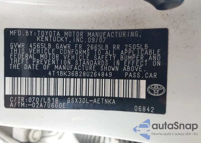 4T1BK36B28U264849: 40978752