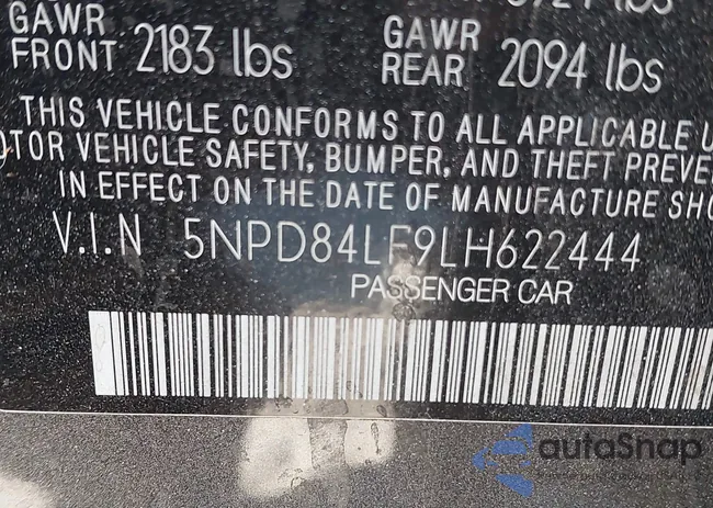 5NPD84LF9LH622444: 40980854